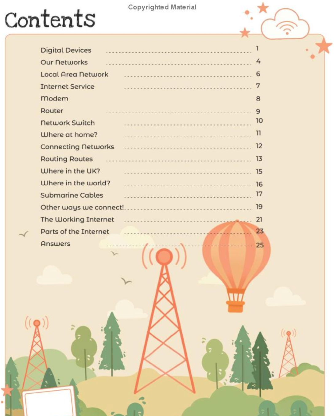 Computing Workbook, Ages 7-11. Learn about the Internet with Answers.