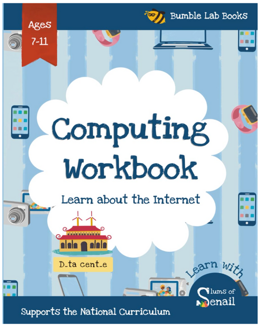 Computing Workbook, Ages 7-11.  Learn about the Internet with Answers.
