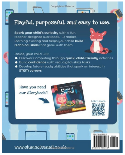 Computing Workbook, Ages 7-11.  Learn about the Internet with Answers.